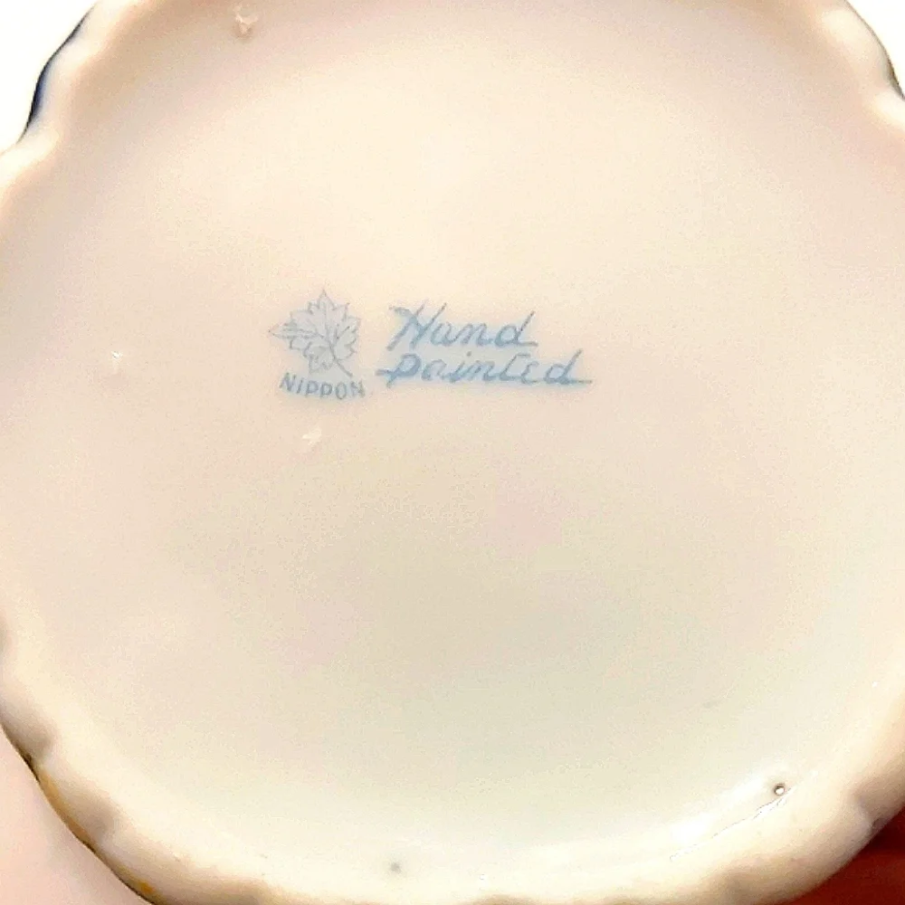 Nippon Floral Porcelain Creamer with real Gold Accents Victorian maximalist